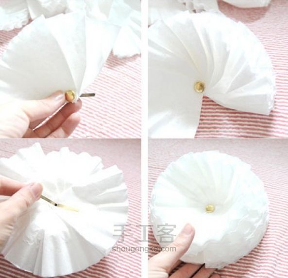 白色花朵礼盒装饰教程 第4步