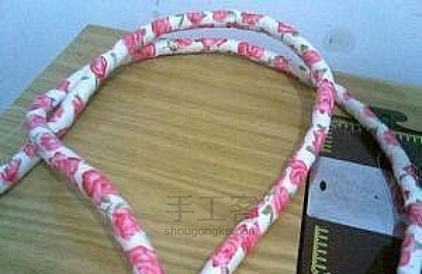 用废布条制作笸箩 第4步
