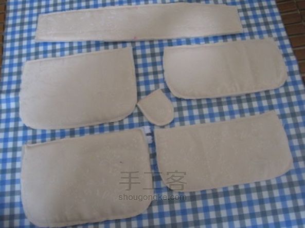 两款绝美的淑女风布艺化妆包DIY图解 手工教程 第8步