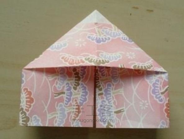 可爱纸蝴蝶的折法 第7步