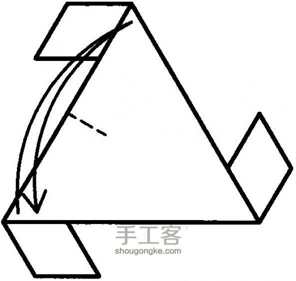 几何体模型复杂折纸手工教程 第6步