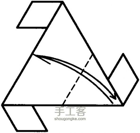 几何体模型复杂折纸手工教程 第7步