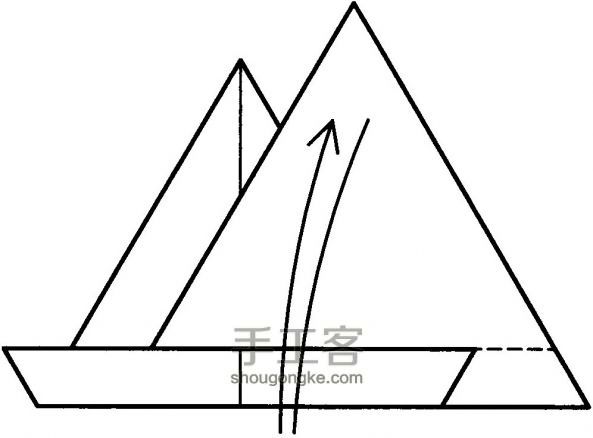几何体模型复杂折纸手工教程 第3步