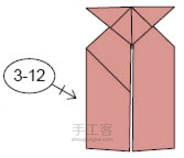 一款复杂漂亮纸折花球 第13步
