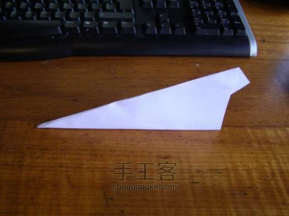 折只纸飞机 第8步