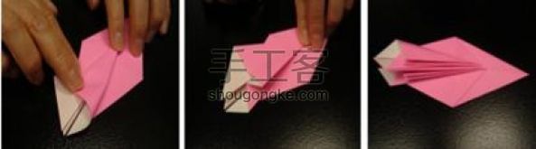 美丽的孔雀折纸  第10步