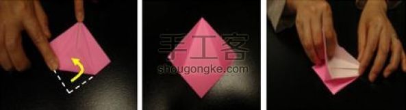 美丽的孔雀折纸  第4步