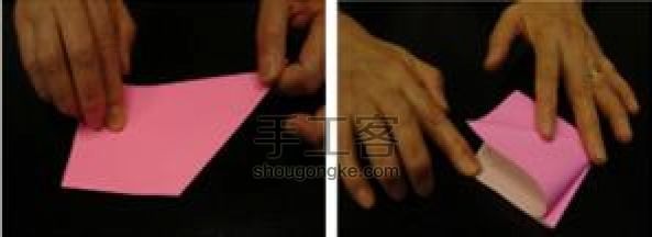 美丽的孔雀折纸  第2步
