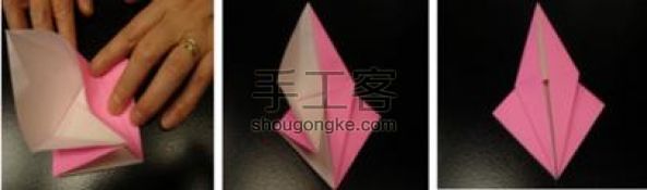 美丽的孔雀折纸  第5步