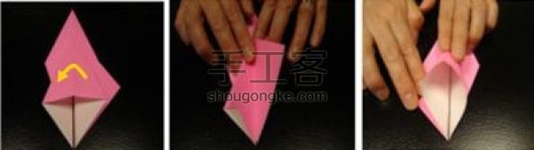 美丽的孔雀折纸  第8步