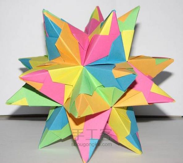 如何制作立体折纸星星 第4步
