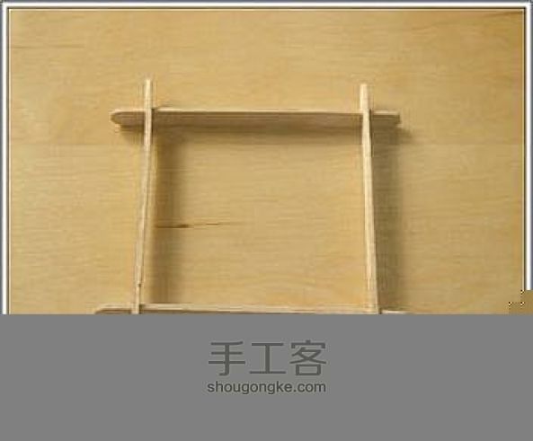冰棍棒制作小杯垫 第3步