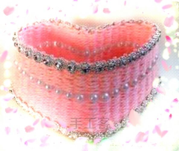 炒鸡简单滴心形首饰盒 第6步