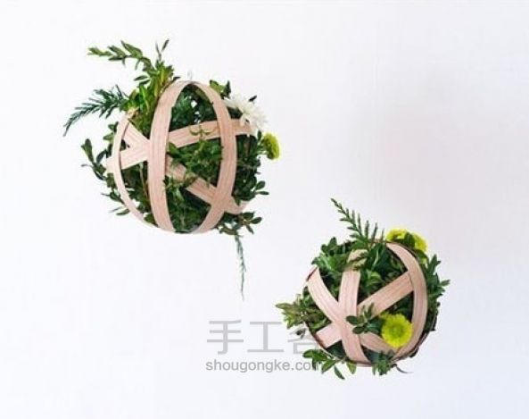 木片制作好看的花篮教程 第8步