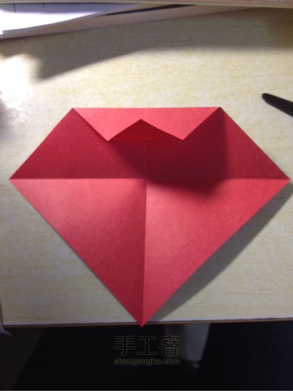 圣诞老人折纸教程 第4步
