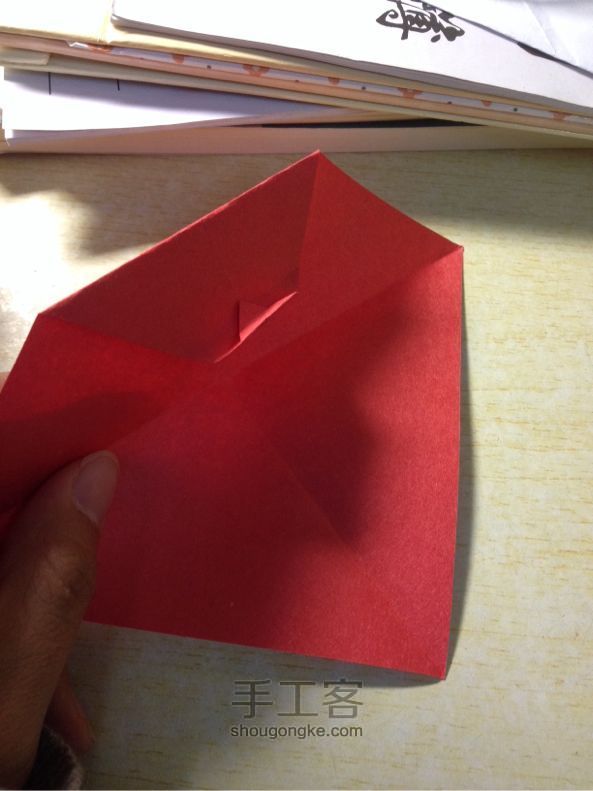 圣诞老人折纸教程 第6步