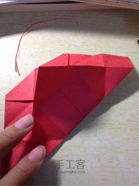 圣诞老人折纸教程 第8步