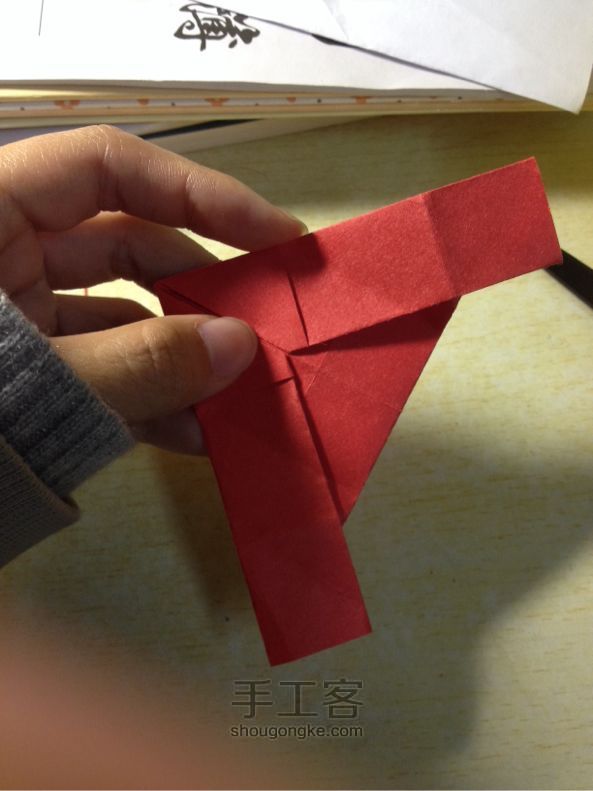 圣诞老人折纸教程 第12步