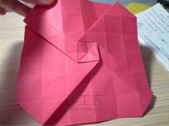 川崎玫瑰折纸教程 第11步