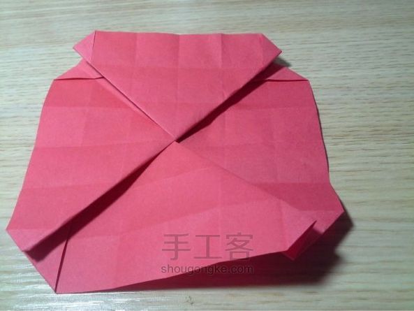 川崎玫瑰折纸教程 第12步