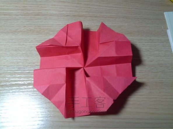 川崎玫瑰折纸教程 第13步