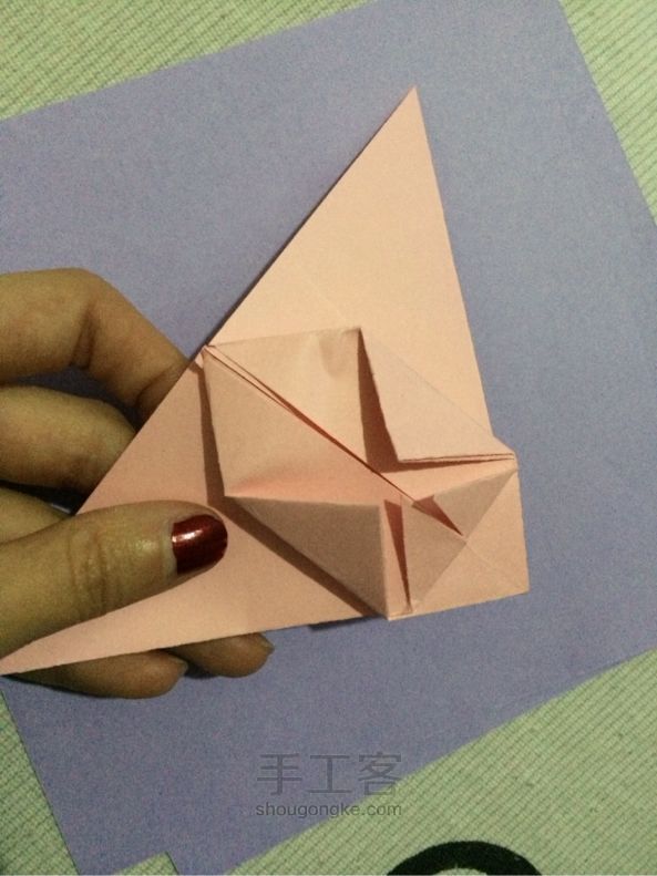 胖兔纸折纸教程 第5步