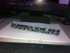 DIY跳出纸面的3D文字效果