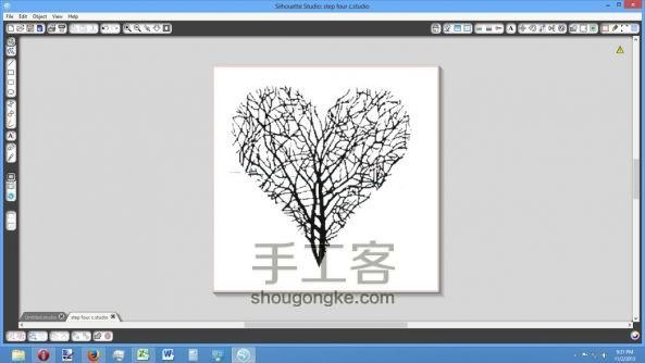 制图软件Silhouette Studio制作的个性化装饰品 第8步