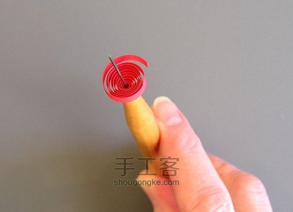 唯美立体衍纸花手工教程 第5步