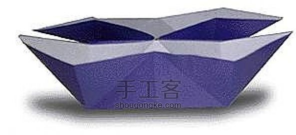 双体纸船的折法 第1步