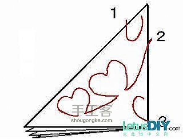 立体剪纸花的剪法 第2步