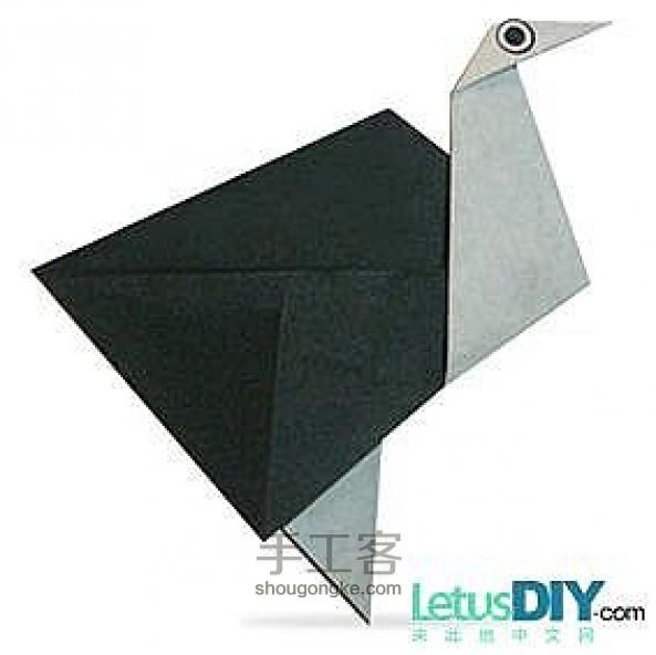 折纸鸵鸟的折法 第3步