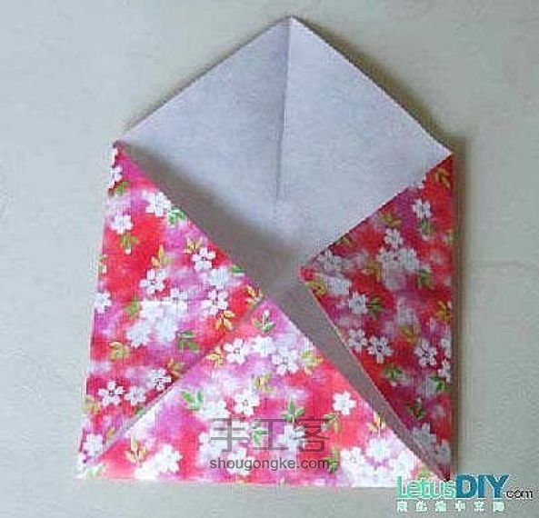 漂亮的折纸信封 DIY 手工教程 第3步