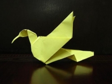 教你可爱的蜂鸟折纸方法图解