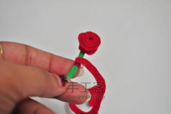 红玫瑰手镯 第2步