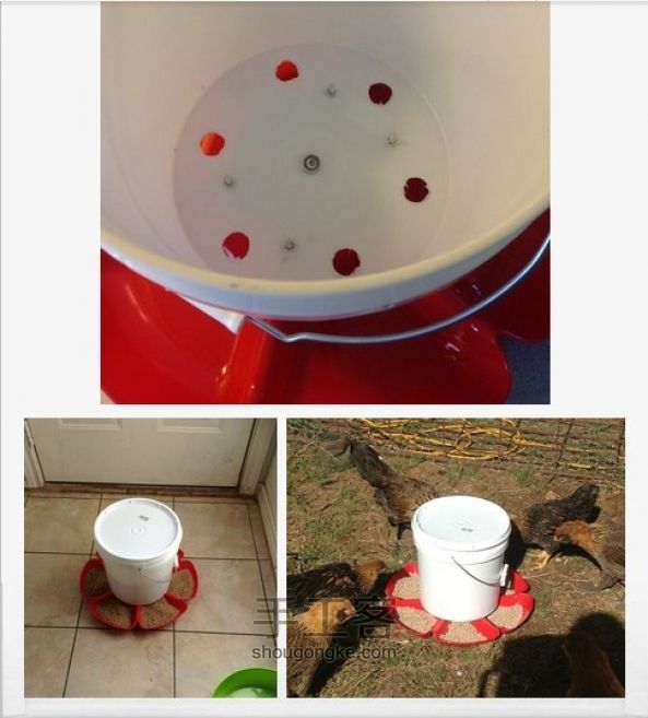 手工制作自动喂鸡器教程 第5步