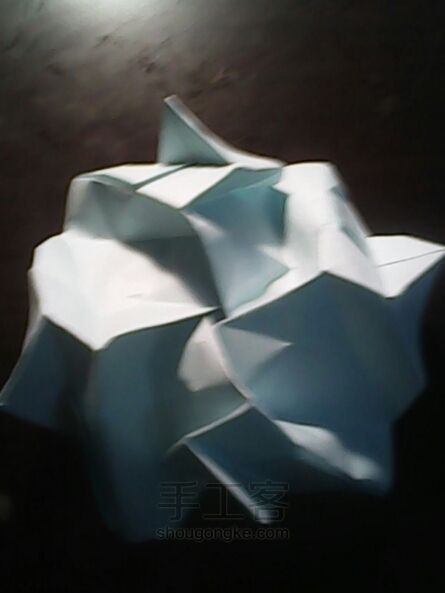 手工折纸--川崎玫瑰。浓浓的爱意。 第26步