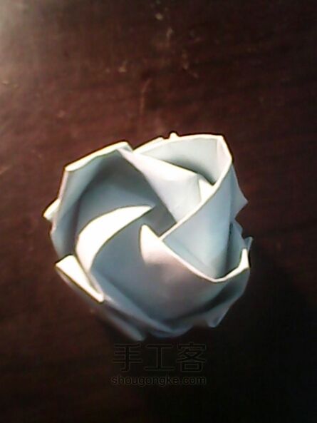 手工折纸--川崎玫瑰。浓浓的爱意。 第30步