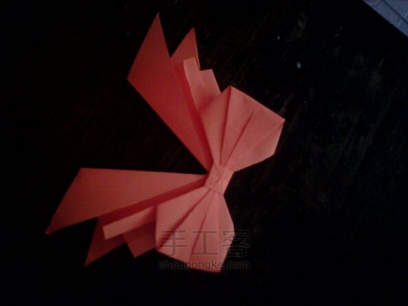 蝴蝶结装饰 折纸教程 第14步