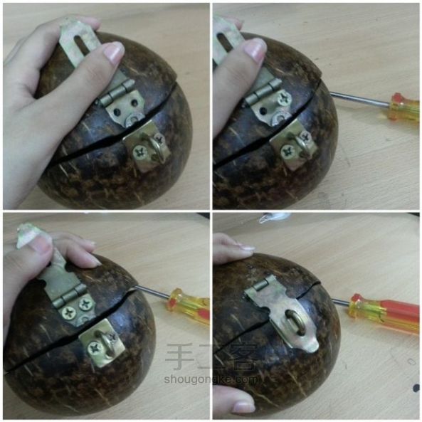 椰子壳首饰盒 第4步