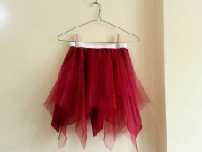 DIY 红色小纱裙