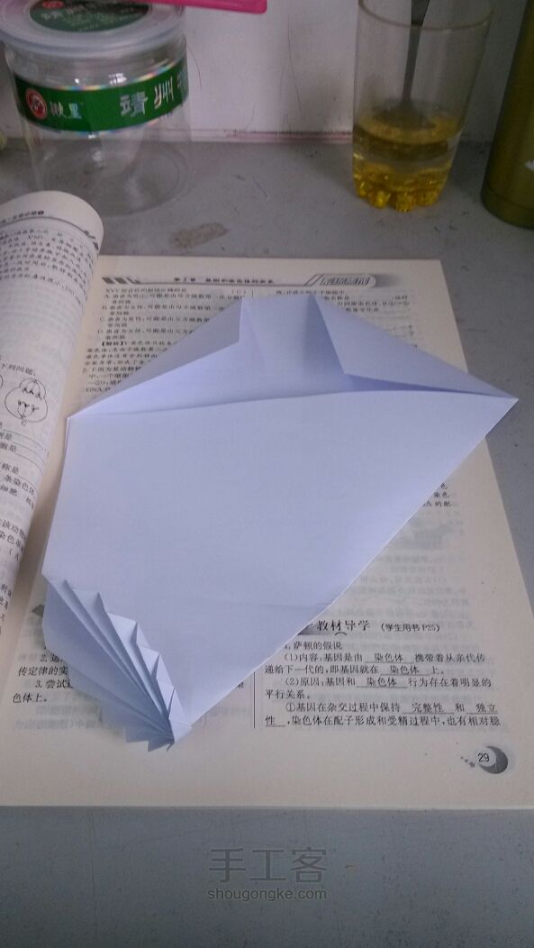 相思叶信纸折纸教程 第7步