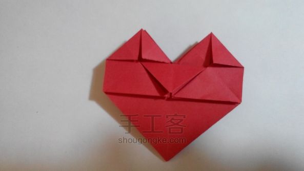 手工折纸——心❤ 第14步