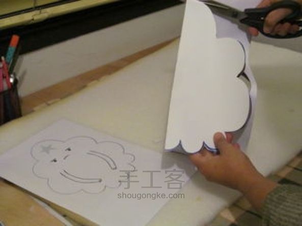 泡沫纸玩偶制作教程 第4步