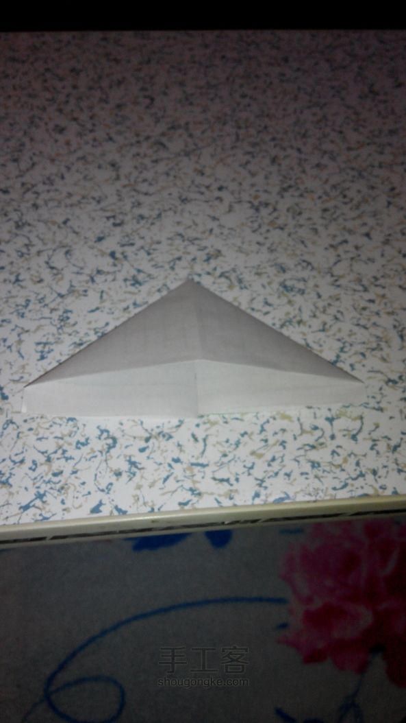 “三角叉”折纸教程。 第7步