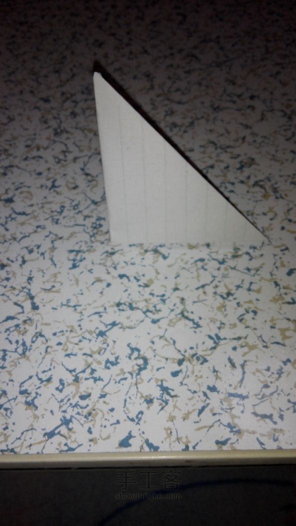 “三角叉”折纸教程。 第10步