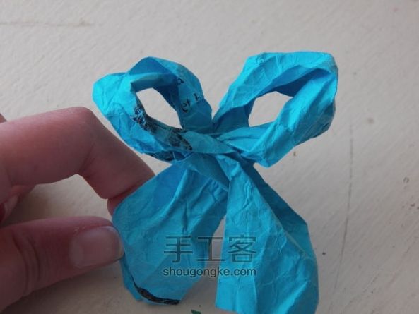 DIY 五彩纸篮子 第22步