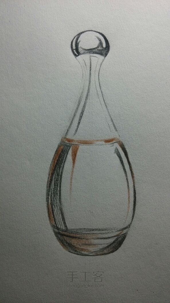 彩铅·Dior香水瓶 第3步