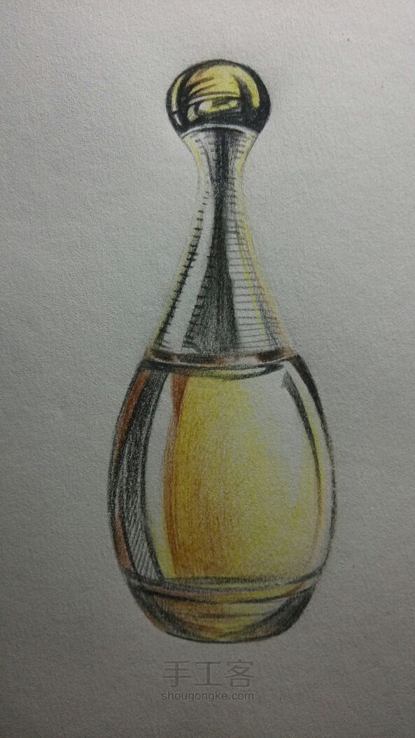 彩铅·Dior香水瓶 第5步