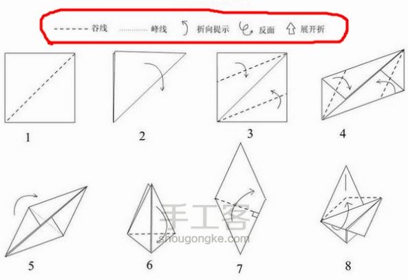 折纸“马”详细教程  复杂逼真 第1步